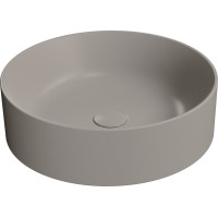 GSI KUBE X keramické umývadlo na dosku, priemer 45cm, tortora mat 942705