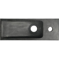 Sapho BLOK kamenné umývadlo 38x14cm, antracit 2401-31