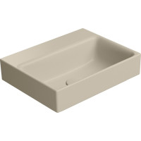 GSI NUBES keramické umývadlo 40x32cm, brúsená spodná hrana, bez otvoru, creta mat 96849008