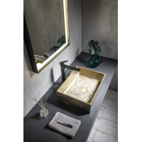 Sapho FORMIGO betónové umývadlo na dosku, 47, 5x36, 5cm, zlato FG118