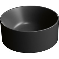 GSI KUBE X keramické umývadlo na dosku, priemer 32cm, čierna mat 943526