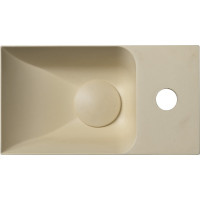 Sapho PICCOLINO betónové umývadlo 30, 8x17cm, batéria vpravo, žltá PK30522