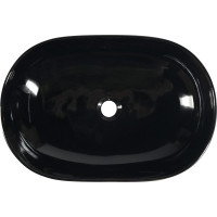 Sapho PRIORI keramické umývadlo na dosku, 58x40 cm, čierna PI031