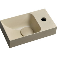 Sapho PICCOLINO betónové umývadlo 30, 8x17cm, batéria vpravo, žltá PK30522