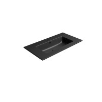 GSI PURA keramické umývadlo Slim 82x46cm, čierna mat 8885126
