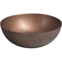 Sapho FORMIGO betónové umývadlo na dosku, Ø 39cm, meď FG320