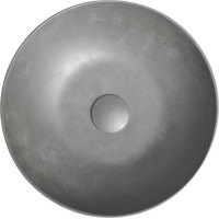 Sapho FORMIGO betónové umývadlo na dosku, Ø 39cm, strieborná FG319