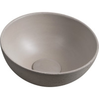 Sapho MINOR betónové umývadlo na dosku, Ø 26cm, piesková MR26014