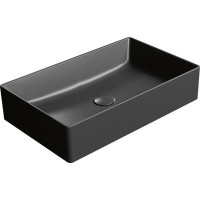 GSI KUBE X keramické umývadlo na dosku, 60x37cm, čierna mat 945326