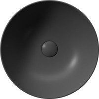 GSI PURA keramické umývadlo na dosku, priemer 42cm, čierna mat 885126