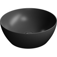 GSI PURA keramické umývadlo na dosku, priemer 42cm, čierna mat 885126