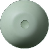 Sapho FORMIGO betónové umývadlo na dosku, Ø 39cm, zelená FG323