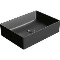 GSI KUBE X keramické umývadlo na dosku, 50x37cm, čierna mat 942926