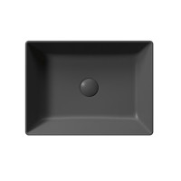 GSI KUBE X keramické umývadlo na dosku, 50x37cm, čierna mat 942926