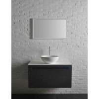 Sapho THIN umývadlo na dosku, Rockstone Ø 39 cm, biela mat WN185