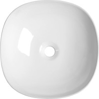 Sapho MORO keramické umývadlo na dosku, 41x41 cm, biela AR420