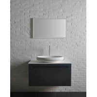 Sapho THIN umývadlo na dosku, Rockstone, 60x40 cm, biela mat WN213