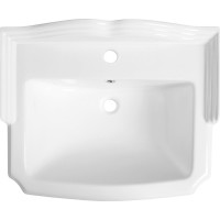 Aqualine ANTIK keramické umývadlo, 58x47 cm, biela AK102