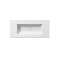 GSI PURA keramické umývadlo Slim 102x46cm, bez otvoru, biela ExtraGlaze 8886011