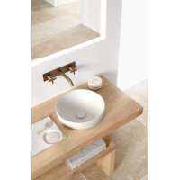 GSI PURA keramické umývadlo na dosku, priemer 40cm, biela mat 884609