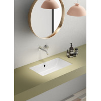 GSI KUBE X keramické umývadlo 60x37cm, zápustné, brúsená spodná hrana, biela ExtraGlaze 8953911