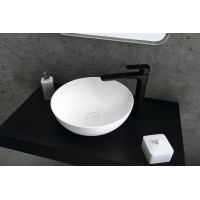 Sapho THIN umývadlo na dosku, Rockstone Ø 39 cm, biela mat WN185
