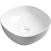 Sapho MORO keramické umývadlo na dosku, 42x42 cm, biela AR420