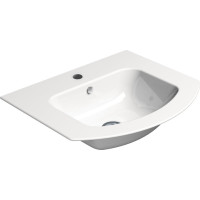 GSI PURA keramické umývadlo Slim oblé 52x44cm, biela ExtraGlaze 8830111