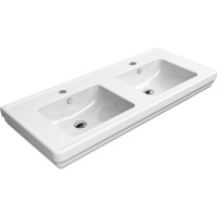 GSI CLASSIC keramické dvojumývadlo 125x54 cm, biela ExtraGlaze 8725111