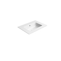 GSI PURA keramické umývadlo Slim 62x46cm, bez otvoru, biela ExtraGlaze 8884011