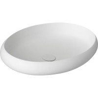 Sapho THIN umývadlo na dosku, Rockstone, 60x40 cm, biela mat WN213