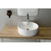 Sapho YAKARTA keramické umývadlo na dosku, Ø 46 cm, biela BH7021