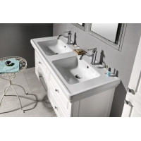 GSI CLASSIC keramické dvojumývadlo 125x54 cm, biela ExtraGlaze 8725111