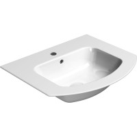 GSI PURA keramické umývadlo Slim oblé 52x44cm, biela ExtraGlaze 8830111