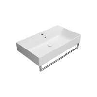 GSI KUBE X keramické umývadlo 80x47cm, brúsená spodná hrana, biela mat 94229109