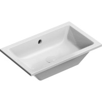 GSI KUBE X keramické umývadlo 60x37cm, zápustné, biela ExtraGlaze 895311