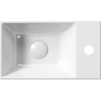 GSI KUBE X keramické umývadlo 40x23cm, pravé/ľavé, biela ExtraGlaze 9484111
