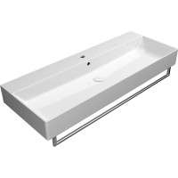 GSI KUBE X keramické umývadlo 120x47cm, brúsená spodná hrana, biela ExtraGlaze 94249111