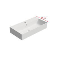 GSI KUBE X keramické umývadlo 70x37cm, biela mat 9455109