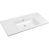 Aqualine ZUNO 100 keramické umývadlo nábytkové 100x45cm, biela 9100