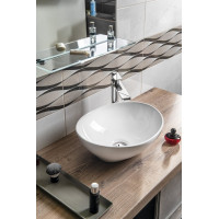 Aqualine Keramické umývadlo na dosku, 42x34 cm, biela 49412