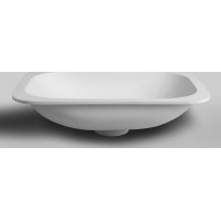 Sapho IMPALA umývadlo pod dosku, Rockstone, 58, 8x35, 5cm, biela mat IM540