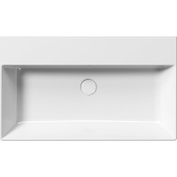 GSI KUBE X keramické umývadlo 80x47cm, brúsená spodná hrana, bez otvoru, biela ExtraGlaze 94229011
