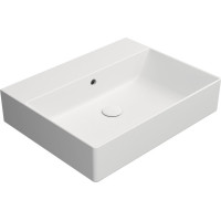 GSI KUBE X keramické umývadlo 60x47cm, bez otvoru, biela mat 9431009