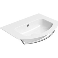 GSI PURA keramické umývadlo Slim oblé 62x48cm, brúsená spodná hrana, bez otvoru, biela ExtraGlaze 88279011