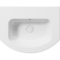 GSI PURA keramické umývadlo Slim oblé 62x48cm, brúsená spodná hrana, bez otvoru, biela ExtraGlaze 88279011