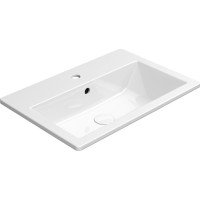 GSI KUBE X keramické umývadlo zápustné 58x40cm, biela ExtraGlaze 9433111