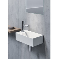 GSI KUBE X keramické umývadlo 40x23cm, pravé/ľavé, biela ExtraGlaze 9484111