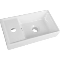 Aqualine Keramické umývadlo, nábytkové, 40x22 cm, biela DD4022