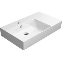 GSI KUBE X keramické umývadlo 80x47cm, s odkladacou plochou vpravo, biela ExtraGlaze 9456111